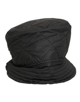 Dolce & Gabbana Black Nylon Quilted Bucket Men Capello Hat